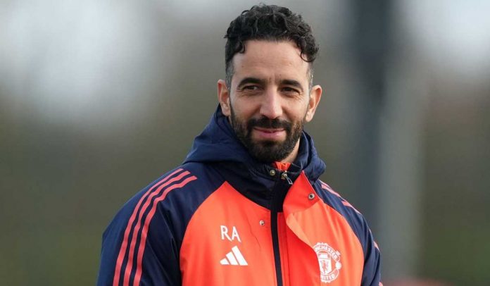 Ruben Amorim di sesi latihan Manchester United