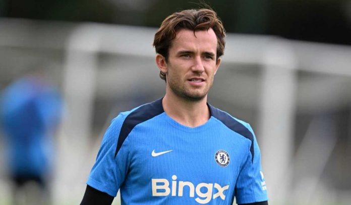 Ben Chilwell di sesi latihan Chelsea