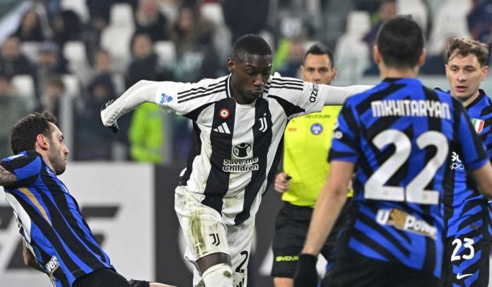 Randal Kolo Muani di laga Juventus vs Inter Milan