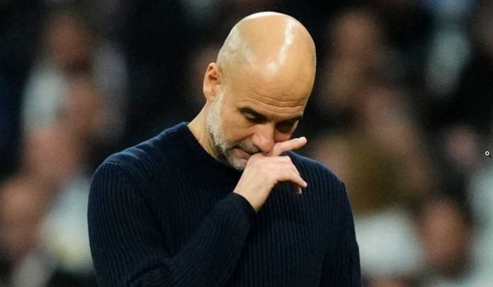 Reaksi Pep Guardiola usai kekalahan Manchester City dari Real Madrid