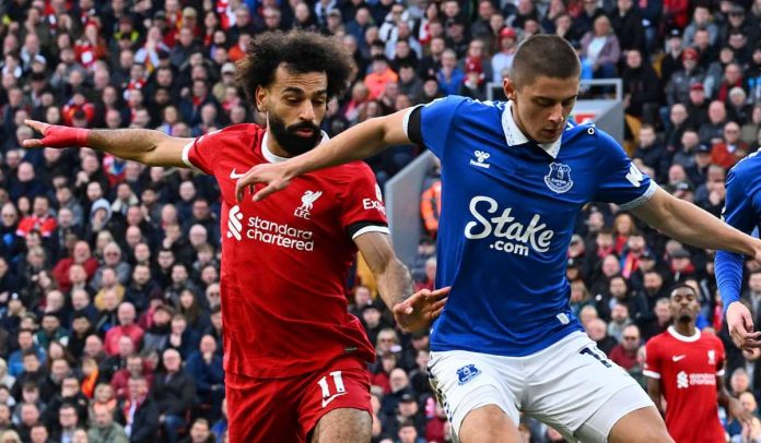 Duel derby Merseyside pada April 2024 lalu