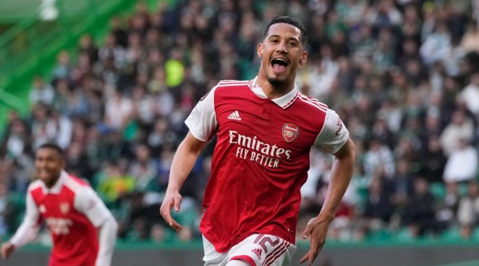 William Saliba pemain Arsenal