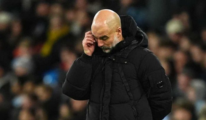 Pep Guardiola menggaruk kepala di laga Tottenham vs Manchester City