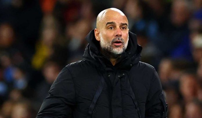 Pep Guardiola di laga Manchester City vs Plymouth